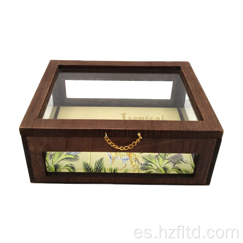 Caja organizadora de joyas de MDF